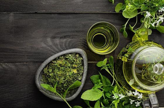 Green tea seriously talented leaves