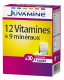 Juvamine 12 Vitamines & 9 Minéraux 30 Comprimés