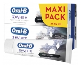 Oral-B 3D White Whitening Therapy Intense Cleaning Charcoal 2 x 75ml