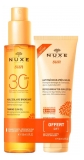 Nuxe Sun Face and Body Tanning Sun OIl SPF30 150ml + Refreshing After Sun Lotion for Face and Body 100ml Free