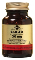 Solgar CoQ-10 30 mg 30 Gélules Végétales Solgar CoQ-10 30 mg 30 Gélules Végétales