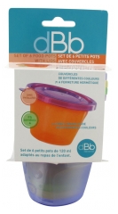 dBb Remond Set de 6 Petits Pots avec Couvercles dBb Remond Set de 6 Petits Pots avec Couvercles