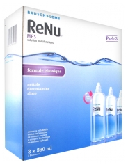 Bausch + Lomb ReNu MPS Solution Multifonctions Lot de 3 x 360 ml Bausch + Lomb ReNu MPS Solution Multifonctions Lot de 3 x 360 ml