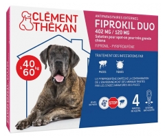 Clément Thékan Fiprokil Duo 402mg/120mg Dogs 4 Pipettes