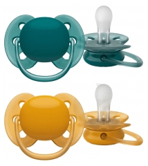 Ultra Soft 2 Sucettes Orthodontiques Silicone 6-18 Mois Ultra Soft 2 Sucettes Orthodontiques Silicone 6-18 Mois
