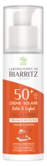 Laboratoires de Biarritz Alga Maris Crème Solaire Bébé & Enfant SPF50+ Bio 100 ml