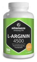 Vitamaze L-Arginine 4500 360 Capsules