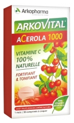 Arkopharma Arkovital Acerola 1000 30 Comprimés à Croquer Arkopharma Arkovital Acerola 1000 30 Comprimés à Croquer