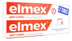 Elmex Dentifrice Protection Caries Lot de 2 x 75 ml Elmex Dentifrice Protection Caries Lot de 2 x 75 ml