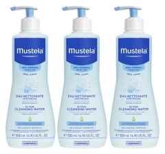 Mustela Eau Nettoyante Sans Rinçage Lot de 3 x 500 ml Mustela Eau Nettoyante Sans Rinçage Lot de 3 x 500 ml