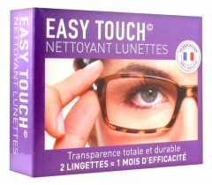 Easy Touch Nettoyant Lunettes 2 Lingettes + 1 Microfibre Easy Touch Nettoyant Lunettes 2 Lingettes + 1 Microfibre