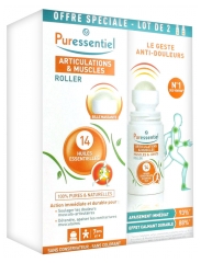 Puressentiel Articulations & Muscles Roller aux 14 Huiles Essentielles Lot de 2 x 75 ml Puressentiel Articulations & Muscles Roller aux 14 Huiles Essentielles Lot de 2 x 75 ml