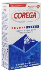 Polident Corega Poudre Ultra Poudre Adhésive Pour Prothèses Dentaires 40 g Polident Corega Poudre Ultra Poudre Adhésive Pour Prothèses Dentaires 40 g