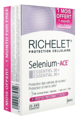 Richelet Protection Cellulaire Selenium-Ace Essentiel 30+ 90 Comprimés + 30 Comprimés Offerts Richelet Protection Cellulaire Selenium-Ace Essentiel 30+ 90 Comprimés + 30 Comprimés Offerts