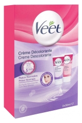 Veet Crème Décolorante Visage Peaux Normales Boîte de 2 tubes x 30 ml Veet Crème Décolorante Visage Peaux Normales Boîte de 2 tubes x 30 ml