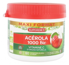 Super Diet Acérola 1000 Bio 60 Comprimés Super Diet Acérola 1000 Bio 60 Comprimés