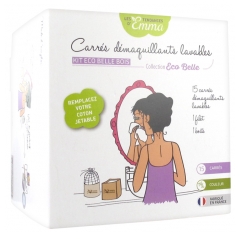 Les Tendances d'Emma Collection Eco Belle Kit Bois Carrés Démaquillants Lavables Colorés Les Tendances d'Emma Collection Eco Belle Kit Bois Carrés Démaquillants Lavables Colorés
