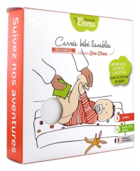 Les Tendances d'Emma Collection Eco Chou Carrés Bébés Recharge 5 Carrés Lavables Eucalyptus Biface Les Tendances d'Emma Collection Eco Chou Carrés Bébés Recharge 5 Carrés Lavables Eucalyptus Biface