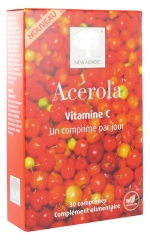 New Nordic Acérola Vitamine C 30 Comprimés New Nordic Acérola Vitamine C 30 Comprimés