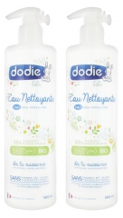 Dodie Eau Nettoyante 3 en 1 Lot de 2 x 500 ml Dodie Eau Nettoyante 3 en 1 Lot de 2 x 500 ml