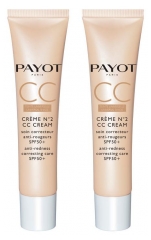 Payot Crème N°2 CC Cream Anti-Redness Correcting Care SPF50+ 2 x 40ml Payot Crème N°2 CC Cream Anti-Redness Correcting Care SPF50+ 2 x 40ml