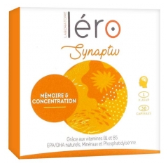 Léro Synaptiv Concentration Intellectuelle 30 Capsules Léro Synaptiv Concentration Intellectuelle 30 Capsules