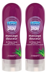 Durex Play Massage Softness with Aloe Vera 2 x 200ml Durex Play Massage Softness with Aloe Vera 2 x 200ml