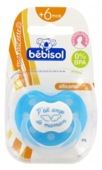 Bébisol Sucette P'tit ange P'tit coeur Physiologique Silicone +6 mois Bébisol Sucette P'tit ange P'tit coeur Physiologique Silicone +6 mois