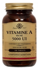 Solgar Vitamine A Sèche 5000 UI 100 Comprimés Solgar Vitamine A Sèche 5000 UI 100 Comprimés