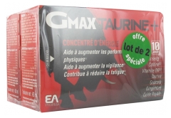 EA Pharma Gmax-Taurine+ Lot de 2 x 30 Ampoules EA Pharma Gmax-Taurine+ Lot de 2 x 30 Ampoules
