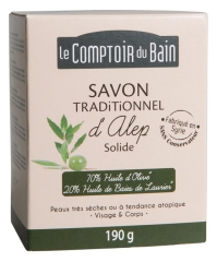 Le Comptoir du Bain Savon Traditionnel d'Alep Solide 190 g Le Comptoir du Bain Savon Traditionnel d'Alep Solide 190 g