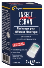 Insect Ecran Recharges pour Diffuseur Electrique 2 Tablettes Insect Ecran Recharges pour Diffuseur Electrique 2 Tablettes