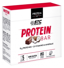STC Nutrition High Protein Bars Coconut Flavor 5 Bars x 45g STC Nutrition High Protein Bars Coconut Flavor 5 Bars x 45g