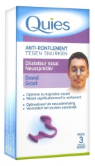 Quies Anti-Ronflement Dilatateur Nasal Grand Quies Anti-Ronflement Dilatateur Nasal Grand
