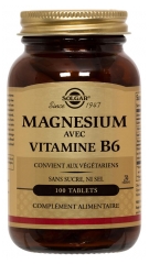 Solgar Magnesium with Vitamin B6 100 Tablets Solgar Magnesium with Vitamin B6 100 Tablets