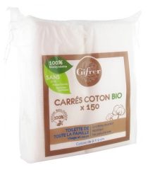 Gifrer 150 Carrés Coton Bio 9 x 9 cm Gifrer 150 Carrés Coton Bio 9 x 9 cm