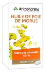 Arkopharma Arkogélules Huile de Foie de Morue 220 Gélules Arkopharma Arkogélules Huile de Foie de Morue 220 Gélules