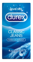 Durex Classic Jeans 6 Préservatifs Durex Classic Jeans 6 Préservatifs