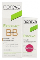 Noreva Exfoliac BB-Creme 30 ml + Roll-On Anti-Imperfektionspflege 5 ml Erhältlich Noreva Exfoliac BB-Creme 30 ml + Roll-On Anti-Imperfektionspflege 5 ml Erhältlich