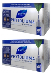 Phyto Lium 4 Treatment Anti-Caída Growth Stimulator Man Lot of 2 x 12 Ampoules Phyto Lium 4 Treatment Anti-Caída Growth Stimulator Man Lot of 2 x 12 Ampoules