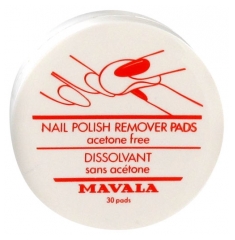 Mavala Nail Polish Remover Acetone Free 30 Pads Mavala Nail Polish Remover Acetone Free 30 Pads