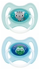 MAM Night Ring 2 Anatomic Silicon Soothers 6 Months and + MAM Night Ring 2 Anatomic Silicon Soothers 6 Months and +