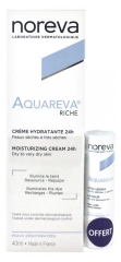 Noreva Aquareva Crème Hydratante 24H Texture Riche 40 ml + Stick Lèvres 4 g Offert Noreva Aquareva Crème Hydratante 24H Texture Riche 40 ml + Stick Lèvres 4 g Offert