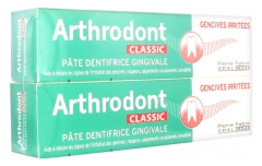 Arthrodont Classic Pâte Dentifrice Gingivale Lot de 2 x 75 ml Arthrodont Classic Pâte Dentifrice Gingivale Lot de 2 x 75 ml
