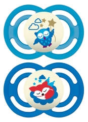 MAM 2 Soothers Perfect Night Silicone 18 Months and + MAM 2 Soothers Perfect Night Silicone 18 Months and +