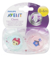 Avent 2 Orthodontic Classic Soothers 0-6 Months Avent 2 Orthodontic Classic Soothers 0-6 Months