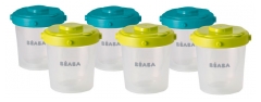 Béaba Clip Portions 6 Pots de 200 ml 6 Mois et + Béaba Clip Portions 6 Pots de 200 ml 6 Mois et +