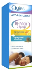 Quies Anti-Ronflement Bi-Pack 2 Sprays Quies Anti-Ronflement Bi-Pack 2 Sprays