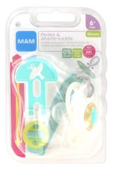 MAM Dummy Perfect & Dummy Clip Silicone 6 Months and + MAM Dummy Perfect & Dummy Clip Silicone 6 Months and +
