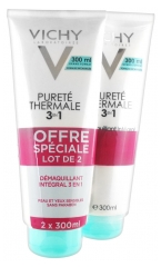 Vichy Pureté Thermale Démaquillant Intégral 3en1 Lot de 2 x 300 ml Vichy Pureté Thermale Démaquillant Intégral 3en1 Lot de 2 x 300 ml